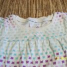 12 month shirt white w/ colored butterflies