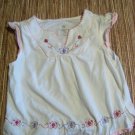 12m white shirt w/ butterflies