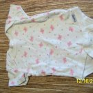 0-3m white w/ pink butterflies onsie