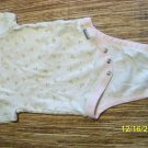 0-3 m white onsie w/ pink flower