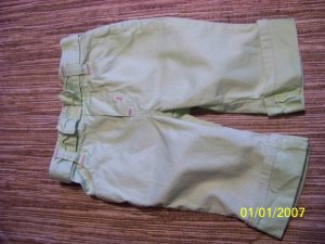 18m green capri pants