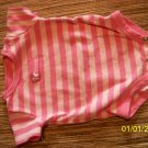 3m pink striped onsie