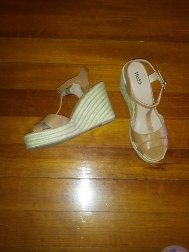 MUDD BEIGE/LIGHT BROWN WOMENS WEDGE PLATFORM SHOES SANDALS SIZE 10 NEW