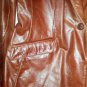 EXPRESS REAL LEATHER RED/BROWN/RUST BLAZER SIZE 7/8