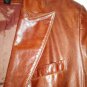 EXPRESS REAL LEATHER RED/BROWN/RUST BLAZER SIZE 7/8