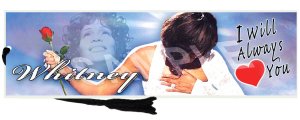 Whitney Houston Bookmark