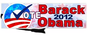 OBAMA Vote 2012 Bookmark