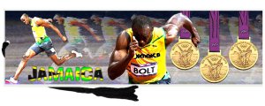 Usain Bolt Olympic Gold Bookmark