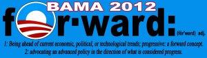 Obama Forward 2012 Bookmark