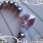 Heart Crystal and Pearl Bracelet