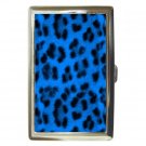 Electric Blue Leopard Cigarette Case