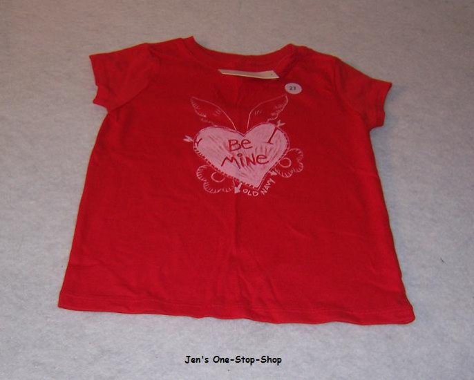 Girls 2T red Old Navy Valentine's Day shirt - NWT