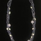 Purple Glitter Swarovski Necklace