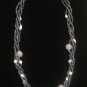 Purple Glitter Swarovski Necklace