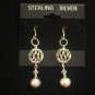 Softly Contemporary Pink Pearl Earrings