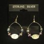 Young N' Sassy Abalone Pearl Hoop Earrings