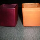 Partylite Pair of Square Votive Holders