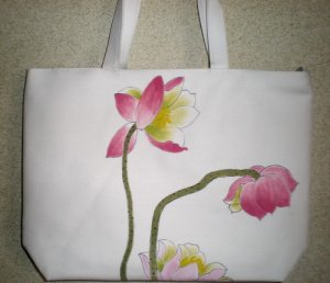 handpainted Canvas handbag
