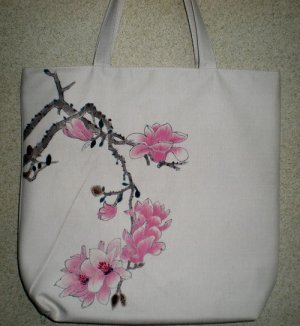 handpainted Canvas handbag