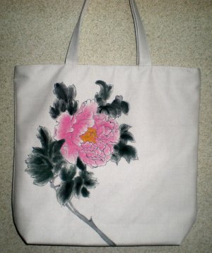 handpainted Canvas handbag