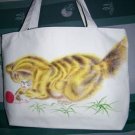 handpainted Canvas handbag