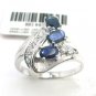 natural sapphire silver ring ＄20