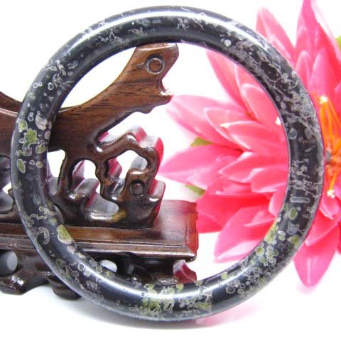 natural Plum blossom jade bangle $20
