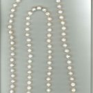 12-13mm Short Potato with Circles Endless Necklace 44" White