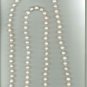 12-13mm Short Potato with Circles Endless Necklace 44" White