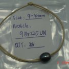 9-10mm Rice Bracelet Dark with Light Brown Thread