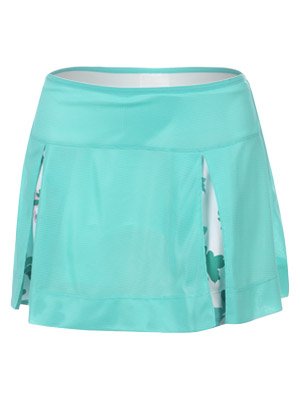 New Balance Wms Print Jodi Skort Green