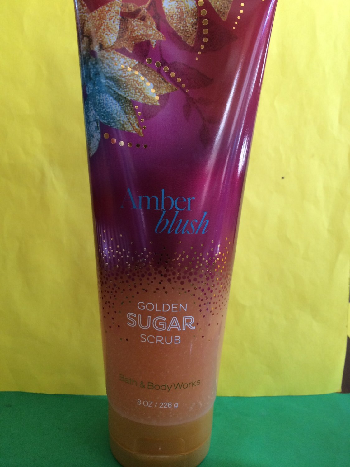 Bath & Body Works Amber Blush Golden Sugar Scrub Large Full Size