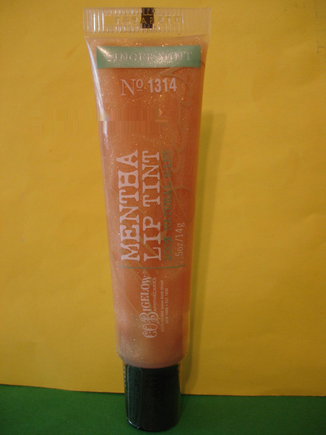 Bath & Body Works C.O Bigelow Ginger Mint Gold Tube Mentha Lip Tint Shine