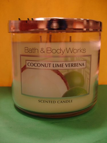 Bath Body Works Coconut Lime Verbena Candle 3 Wick Large