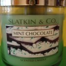 Bath & Body Works Slatkin Mint Chocolate Large 3 Wick Candle