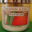 Bath and Body Works Slatkin Peach Bellini Candle 3 Wick Large