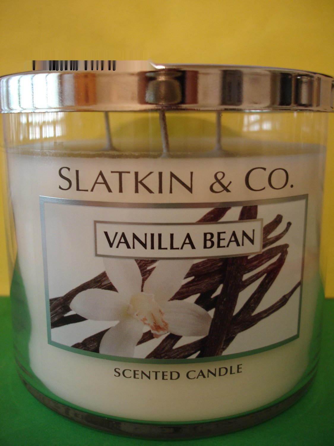 Bath and Body Works Slatkin Vanilla Bean Candle Large 3 Wick