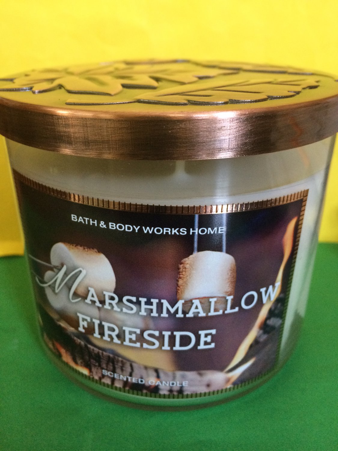 marshmallow fireside candle
