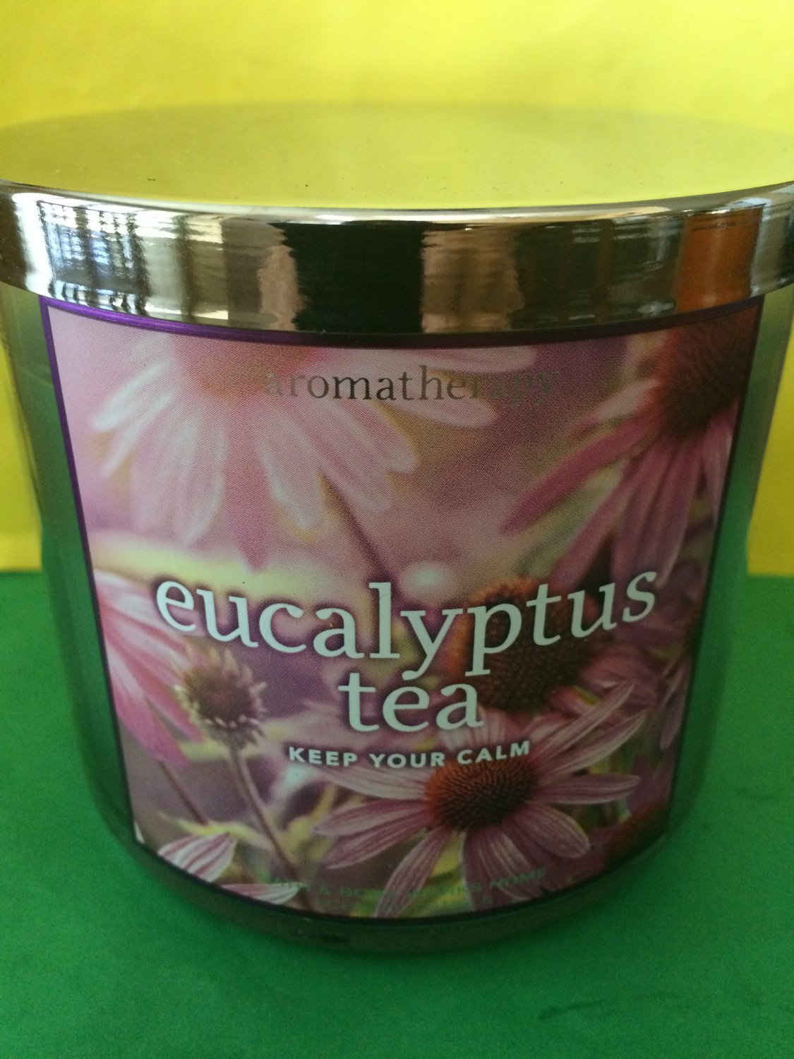 Bath & Body Works Aromatherapy Eucalyptus Tea Candle 3 Wick