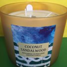 Bath & Body Works Coconut Sandalwood 3 Wick Candle Large