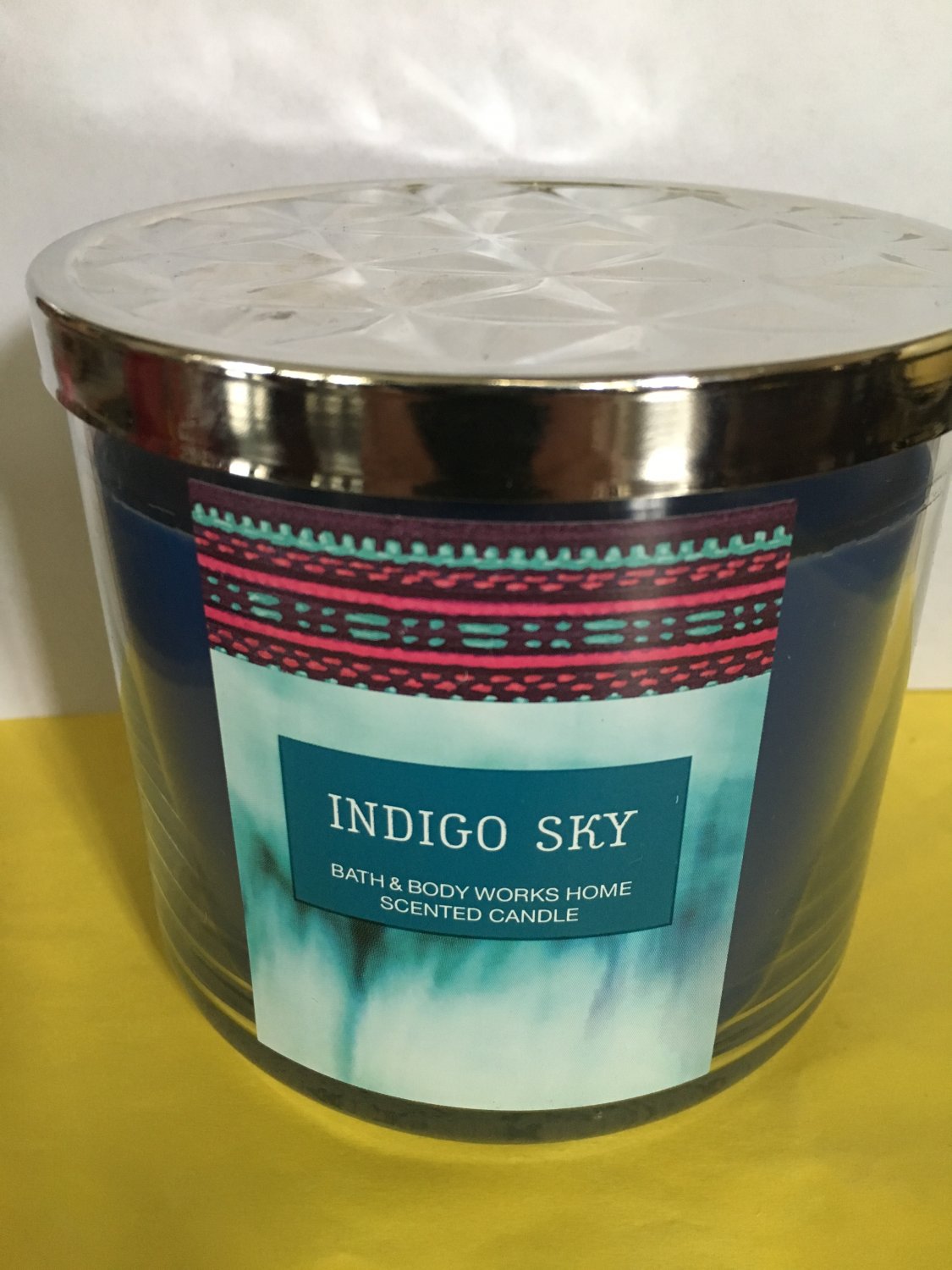Bath & Body Works Indigo Sky 3 Wick Candle Large