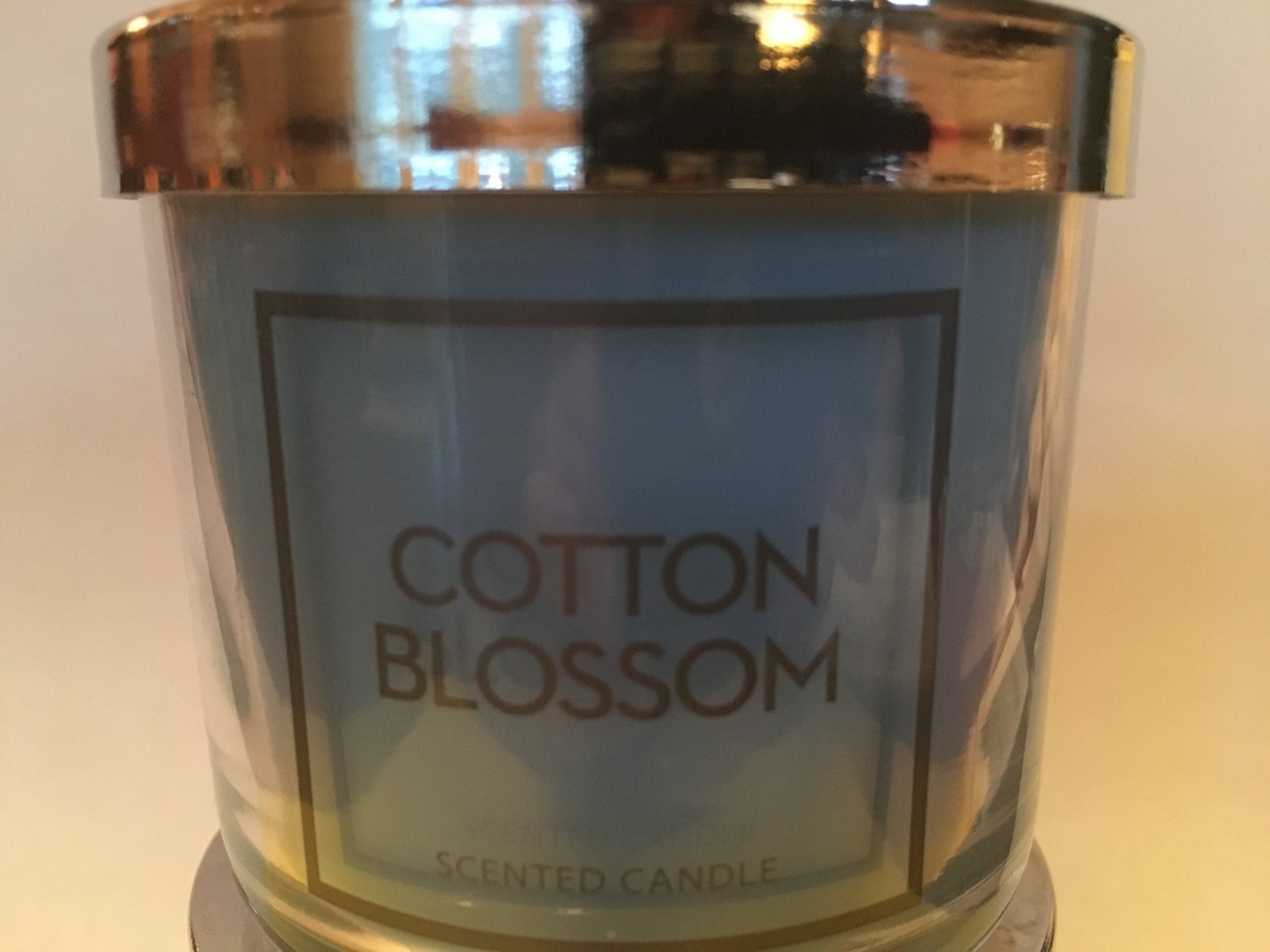 Bath and Body Works Cotton Blossom Single Wick 4 oz Candle