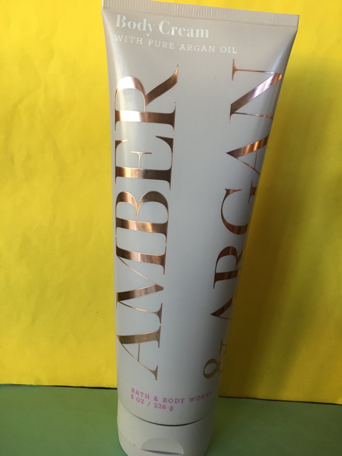 Bath & Body Works Amber and Argan Body Cream Full Size 8 oz