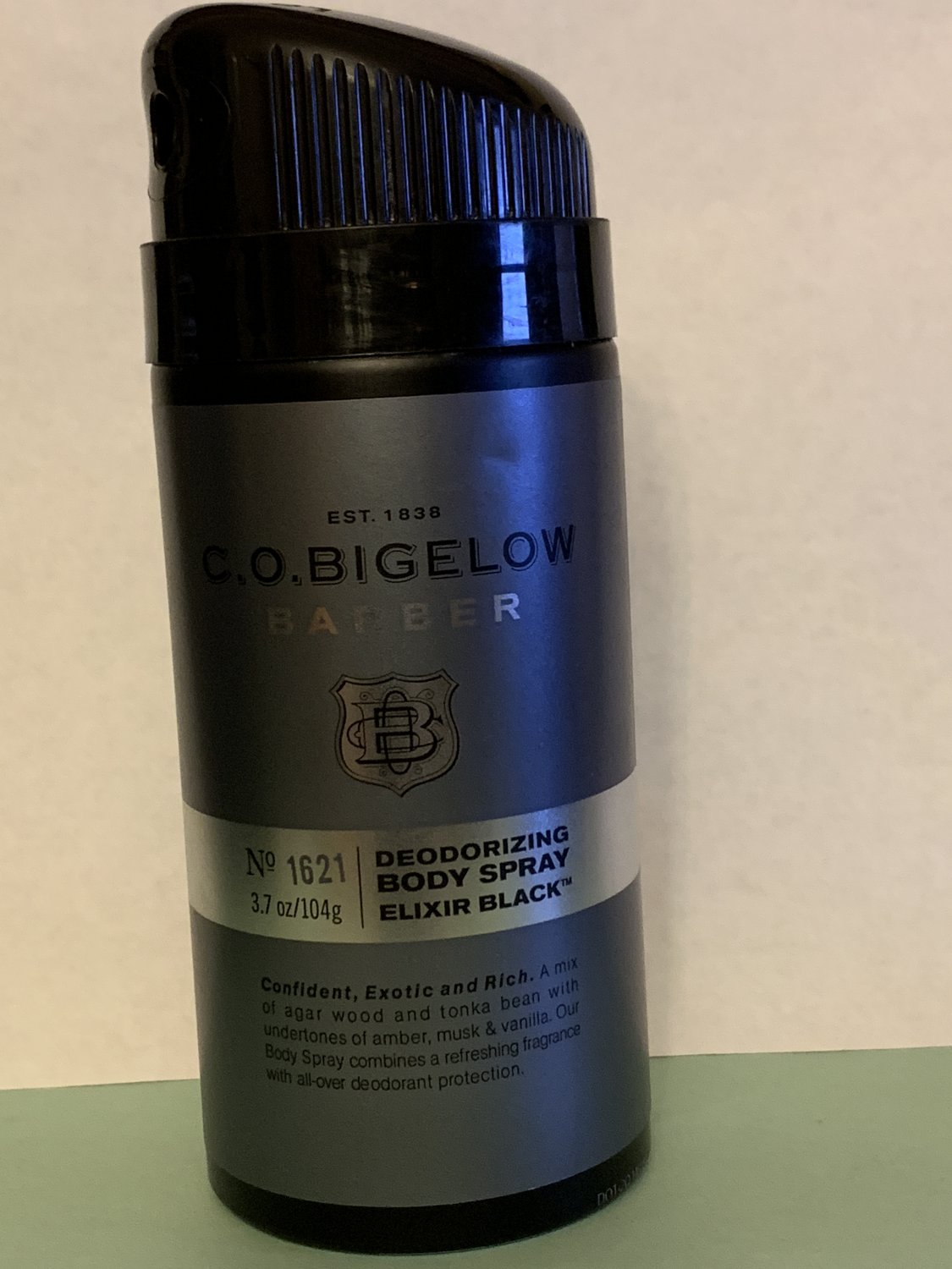 Bath & Body Works C.O Bigelow Mens Elixir Black Body Spray Full Size