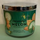 Bath & Body Works Signature Cucumber Melon 3 Wick Candle Large Bath & Body Works Signature Cucumber Melon 3 Wick Candle Large