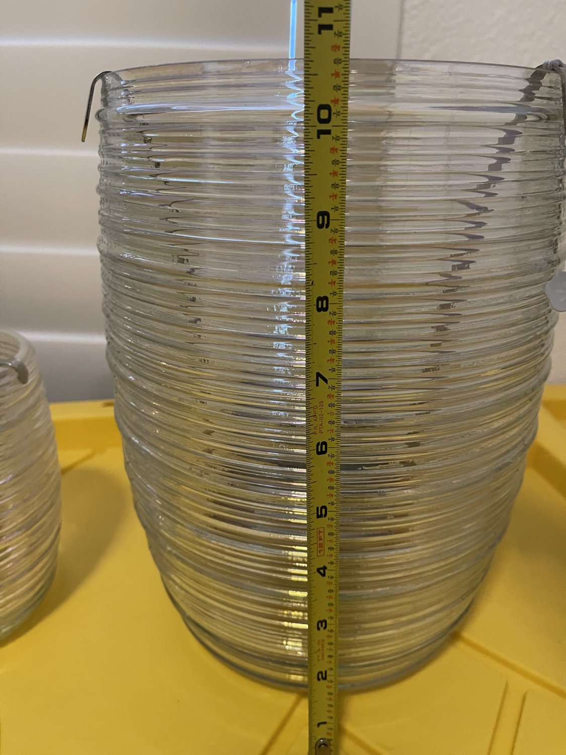 Bath and Body Works Glass Iridescent Luminary Candle Holder Large