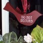 French Country Shabby Cottage Decorative Bird Sign Design - Do Not Disturb
