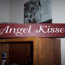 Angel Kisses Primitive Country Red Wood Vinyl Lettering Sign