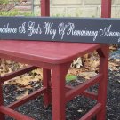 Coincidence French Country Shabby Wood Vinyl Sign
