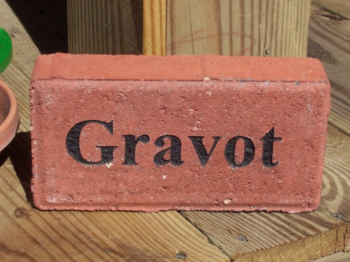 Engraved Gift Brick Custom Personalized Red Brick Outdoor Garden